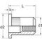Ecrous noyés tête cylindrique inox A2